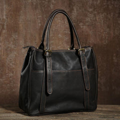 Handmade Leather Mens Tote Bag Cool Handbag Shoulder Bag Work Bag Laptop Bag for Men