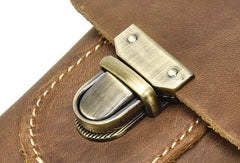 Handmade Leather Mens Cell Phone Holsters Waist Bags Hip Pack Belt Bag for Men