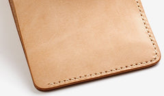 Handmade Leather Minimalist Womens Mens Bifold Small Wallet billfold Wallets for Men
