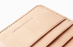 Handmade Leather Minimalist Womens Mens Bifold Small Wallet billfold Wallets for Men