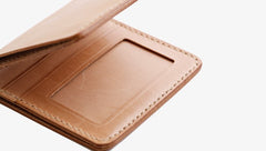 Handmade Leather Minimalist Womens Mens Bifold Small Wallet billfold Wallets for Men