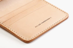 Handmade Leather Minimalist Womens Mens Bifold Small Wallets billfold Wallets for Men