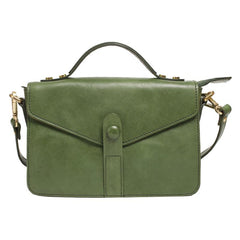 Green Satchel Bag Womens Leather Satchel Bag Small Satchel Bag - Annie Jewel