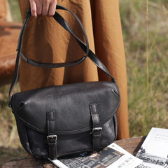 Black Leather Satchel Bag Best Satchel Bags Handmade Purse - Annie Jewel