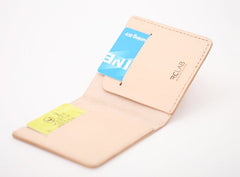 Handmade Leather Slim Black Red Womens Mens Bifold Small Wallet billfold Wallets for Men