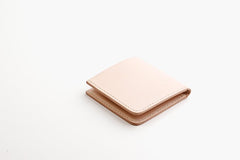 Handmade Leather Slim Black Red Womens Mens Bifold Small Wallet billfold Wallets for Men