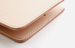Handmade Leather Slim Black Red Womens Mens Bifold Small Wallet billfold Wallets for Men