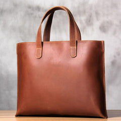 Handmade Leather Vintage Mens Black Handbag Briefcase Shoulder Bag for Men
