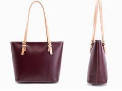 Handmade Leather Women Tote Purse Handbag Tote Bag Shoulder Bag For Women