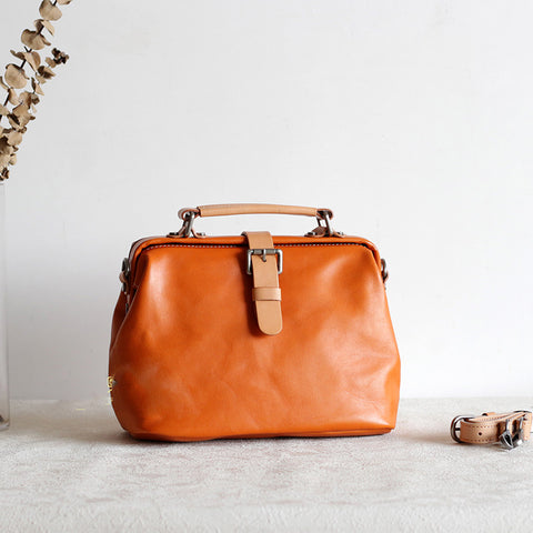 Handmade Leather doctor bags for women leather shoulder doctor bag crossbody bag - EverHandmade