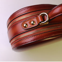 Leather handbag shoulder bag brown black for women leather crossbody bag - EverHandmade