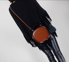 Leather handbag shoulder bag brown black for women leather crossbody bag - EverHandmade