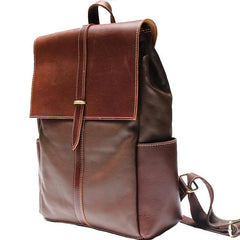 Handmade Mens Leather Backpacks Cool Travel Backpacks Laptop Backpack for men