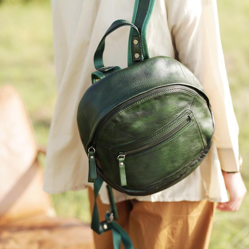 Green Satchel Bag Satchel Backpack Women's - Annie Jewel