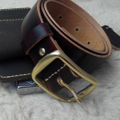 Handmade Vintage Leather Mens Belts Men Leather Belt for Men