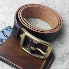 Handmade Vintage Leather Mens Belts Men Leather Belt for Men