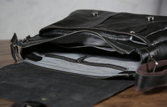 Handmade Vintage Leather Mens Cool Shoulder Bag Messenger Bags Cycling Bag for men