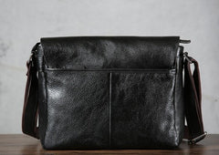 Handmade Vintage Leather Mens Cool Shoulder Bag Messenger Bags Cycling Bag for men