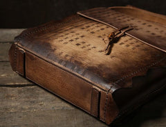 Handmade Vintage Leather Mens Cool Shoulder Bags Messenger Bags Cycling Bags for men