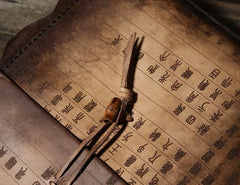 Handmade Vintage Leather Mens Cool Shoulder Bags Messenger Bags Cycling Bags for men