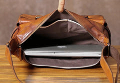 Vintage Leather Mens Cool Shoulder Bag Messenger Bag Bike Bag for men
