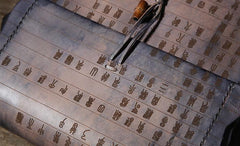 Handmade Vintage Leather Mens Cool Shoulder Bags Messenger Bags Cycling Bags for men