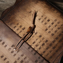 Handmade Vintage Leather Mens Cool Shoulder Bags Messenger Bags Cycling Bags for men