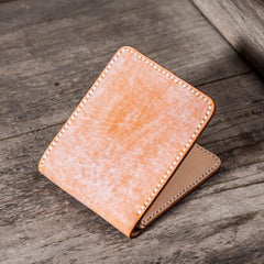 Handmade Vintage Leather Mens Small Wallet Bifold billfold Wallet for Men