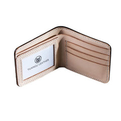Handmade Vintage Leather Mens Small Wallet Bifold billfold Wallet for Men
