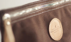 Handmade Womens Canvas Leather Backpack Hiking Backpack Travel Backpack for Women