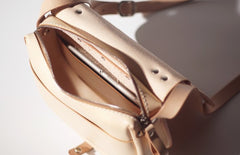 Handmade Womens Leather Saddle Shoulder Bag Purse Saddle Handbag Bag for Women
