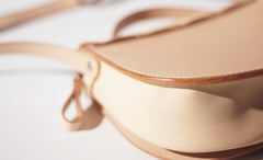 Handmade Womens Leather Saddle Shoulder Bag Purse Saddle Handbag Bag for Women