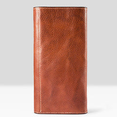 Handmade biker chain wallet leather chain wallet men Brown long wallet
