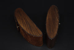 Handmade Vintage leather glasses case  wood glasses box,handmade retro glasses box,eyeglass case - EverHandmade