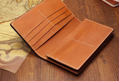 Handmade League of Legends LOL the-Butcher-of-the-Sands_Renekton carved leather custom long wallet for men gamers