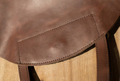 Handmade Leather vintage Large tote bags coffee for women leather shoulder bag - EverHandmade