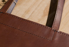 Handmade Leather vintage Big Large tote bag dark green for women leather shoulder bag - EverHandmade