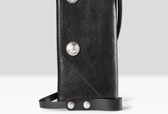 Handmade biker chain wallet leather chain wallet men Brown long wallet