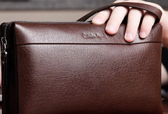 Genuine leather clutch long wallet leather men phone clutch vintage wallet for men