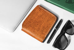Handmade billfold wallet leather men blue green vintage wallet for men
