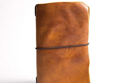 Handmade vintage long wallets leather mens zipper clutch wallet for men - EverHandmade