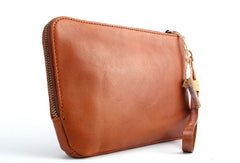 Cool leather mens Wristlet Wallet long wallet zipper clutch wallet for men