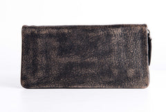 Cool Vintage mens leather long wallet vintage bifold long wallet for men
