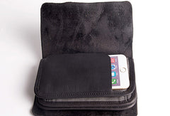 Handmade vintage long wallets leather mens zipper clutch wallet for men - EverHandmade