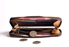 womens chain wallet​ Leather Biker Wallet Leather Biker Chain Wallet Mens Vintage Biker Long Zip Wallet for Men