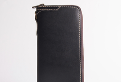 wallet chain purse​ Leather Biker Wallet Leather Biker Chain Wallet Mens Vintage Biker Long Zip Wallet for Men