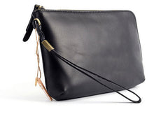 Cool leather mens Wristlet Wallet long wallet zipper clutch wallet for men
