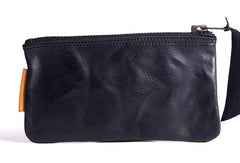 Handmade long wallet leather men phone zip clutch vintage wallet for men