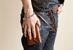 wallet and chain​ Biker Chain Wallet Leather Wallet With Chain Mens Leather Chain Wallet for Men