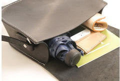 Handmade Leather crossbody bag shoulder bag small black for women leather shoulder purse - EverHandmade